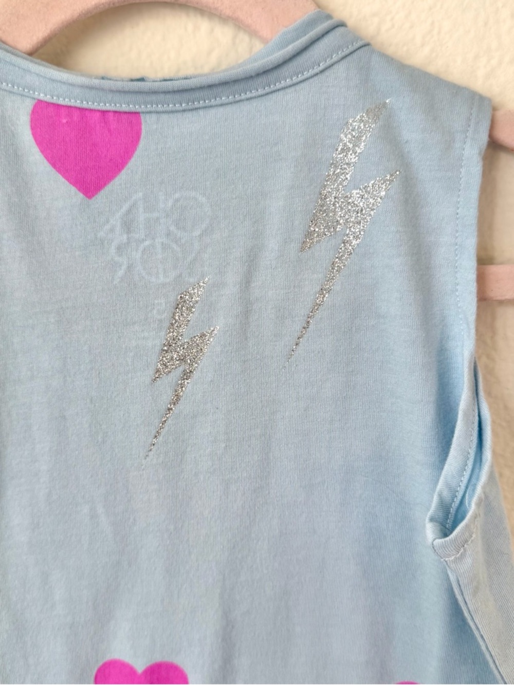 Chaser Kids 4T Tank Hearts & Lightning Bolts - Picture 5 of 7